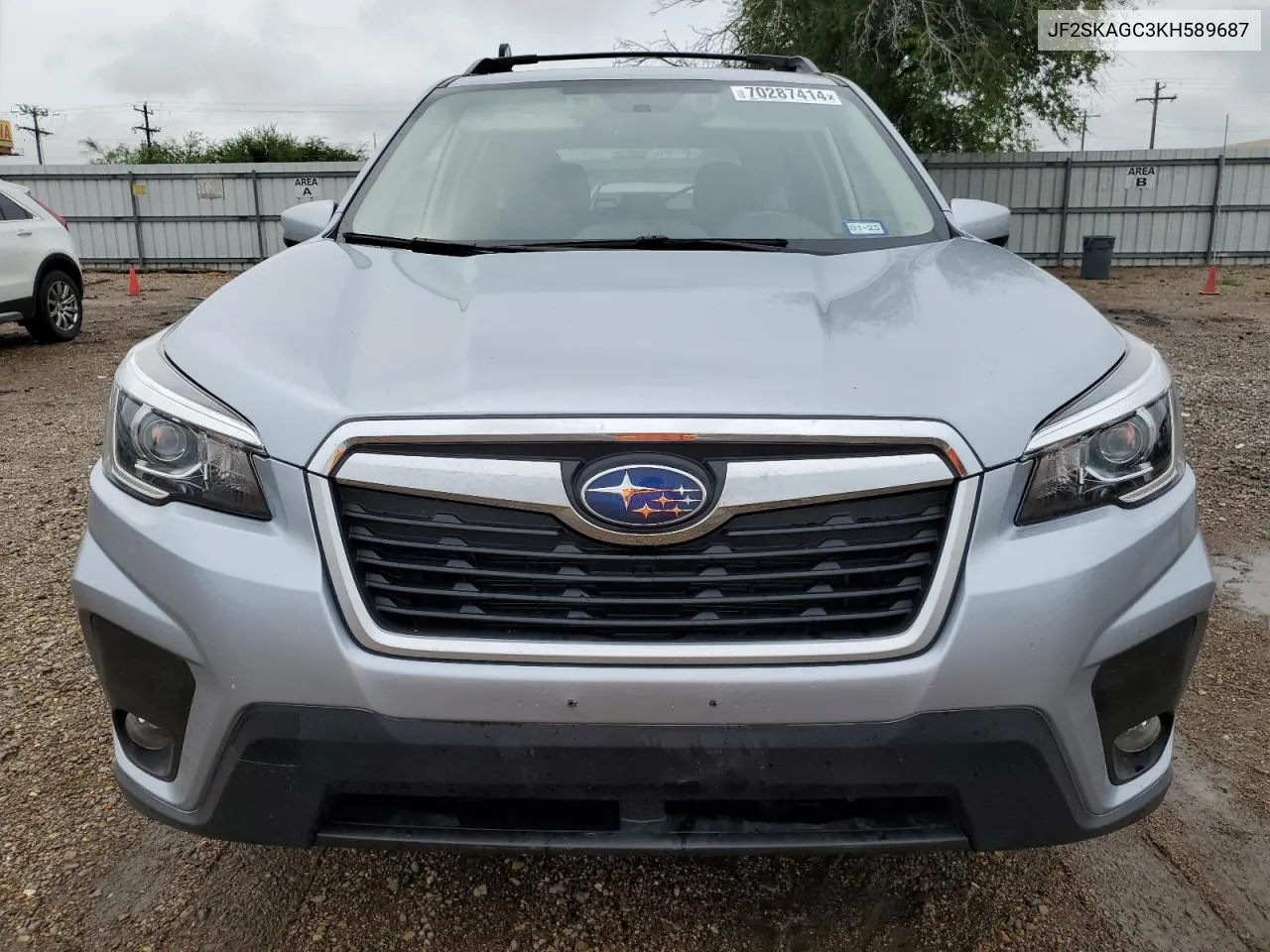 2019 Subaru Forester Premium VIN: JF2SKAGC3KH589687 Lot: 70287414