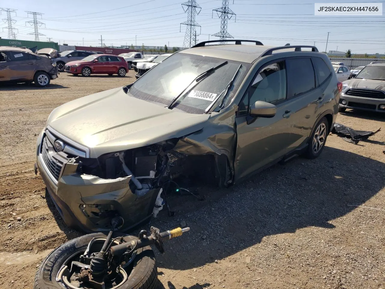 2019 Subaru Forester Premium VIN: JF2SKAEC2KH447656 Lot: 70658884