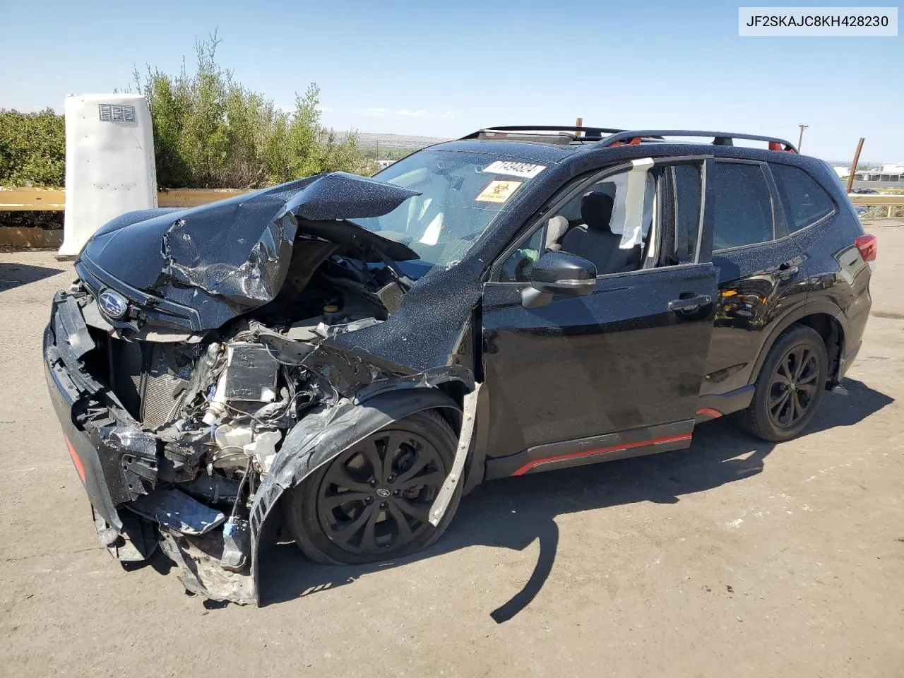 2019 Subaru Forester Sport VIN: JF2SKAJC8KH428230 Lot: 71494824