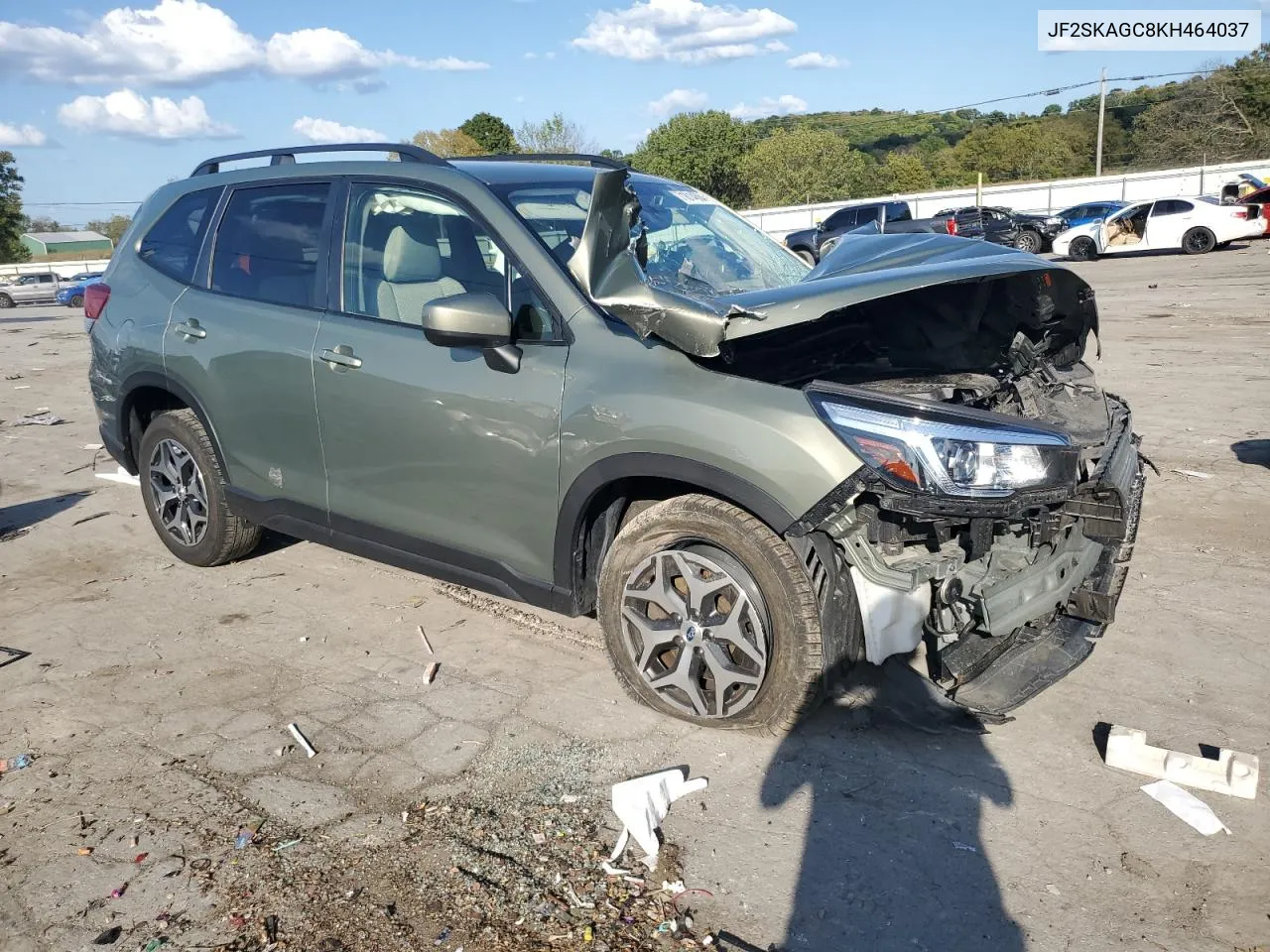 2019 Subaru Forester Premium VIN: JF2SKAGC8KH464037 Lot: 71814684