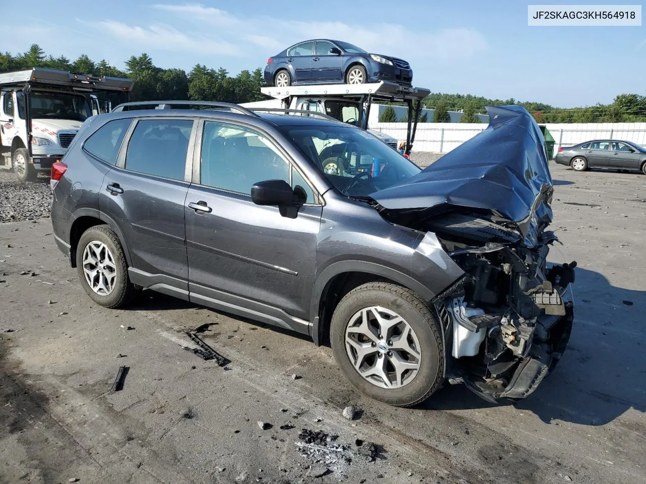 2019 Subaru Forester Premium VIN: JF2SKAGC3KH564918 Lot: 71869074