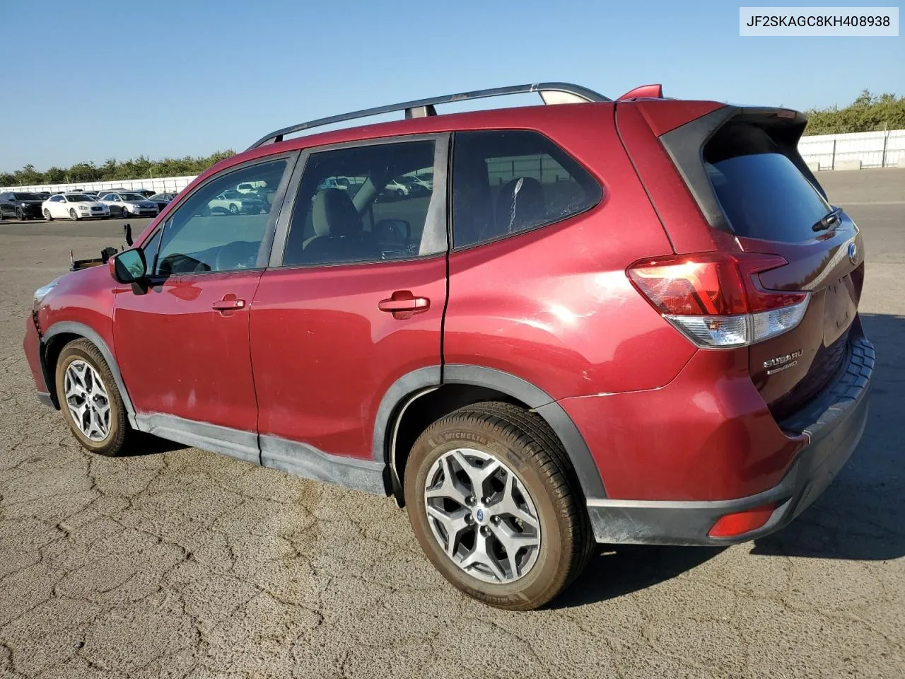 2019 Subaru Forester Premium VIN: JF2SKAGC8KH408938 Lot: 72288804