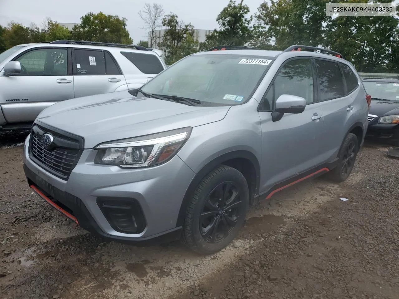 2019 Subaru Forester Sport VIN: JF2SKAKC9KH403335 Lot: 72377184