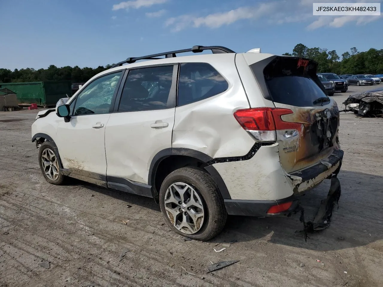 2019 Subaru Forester Premium VIN: JF2SKAEC3KH482433 Lot: 72503464