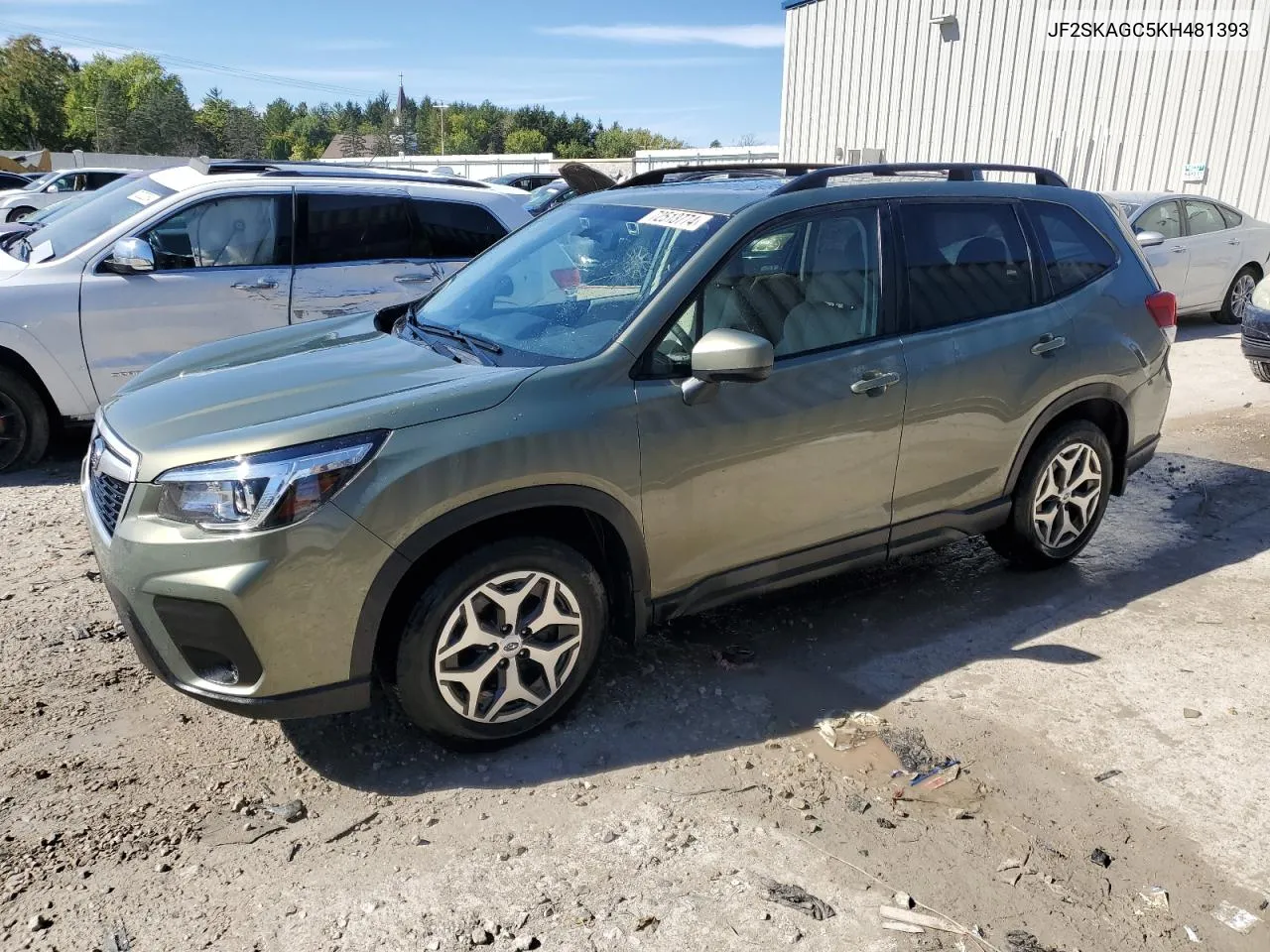 2019 Subaru Forester Premium VIN: JF2SKAGC5KH481393 Lot: 72513774