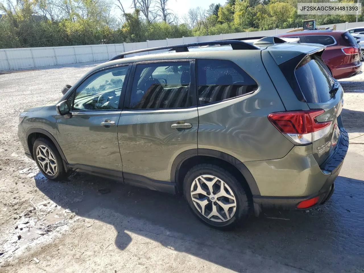 2019 Subaru Forester Premium VIN: JF2SKAGC5KH481393 Lot: 72513774