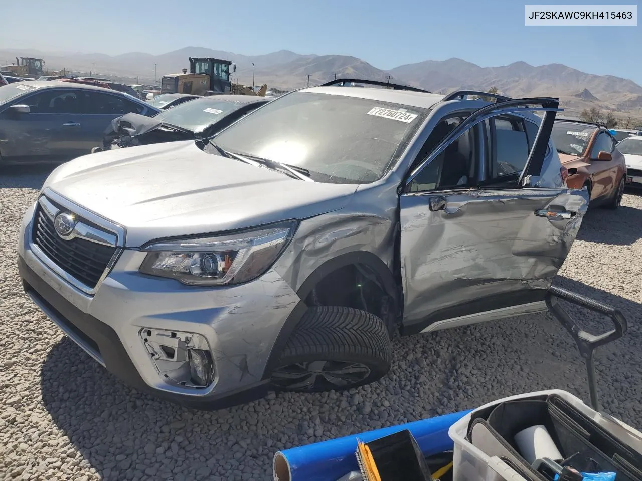 2019 Subaru Forester Touring VIN: JF2SKAWC9KH415463 Lot: 72760724