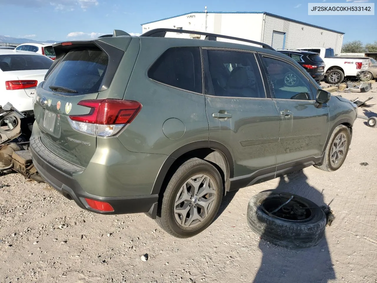 2019 Subaru Forester Premium VIN: JF2SKAGC0KH533142 Lot: 72836114