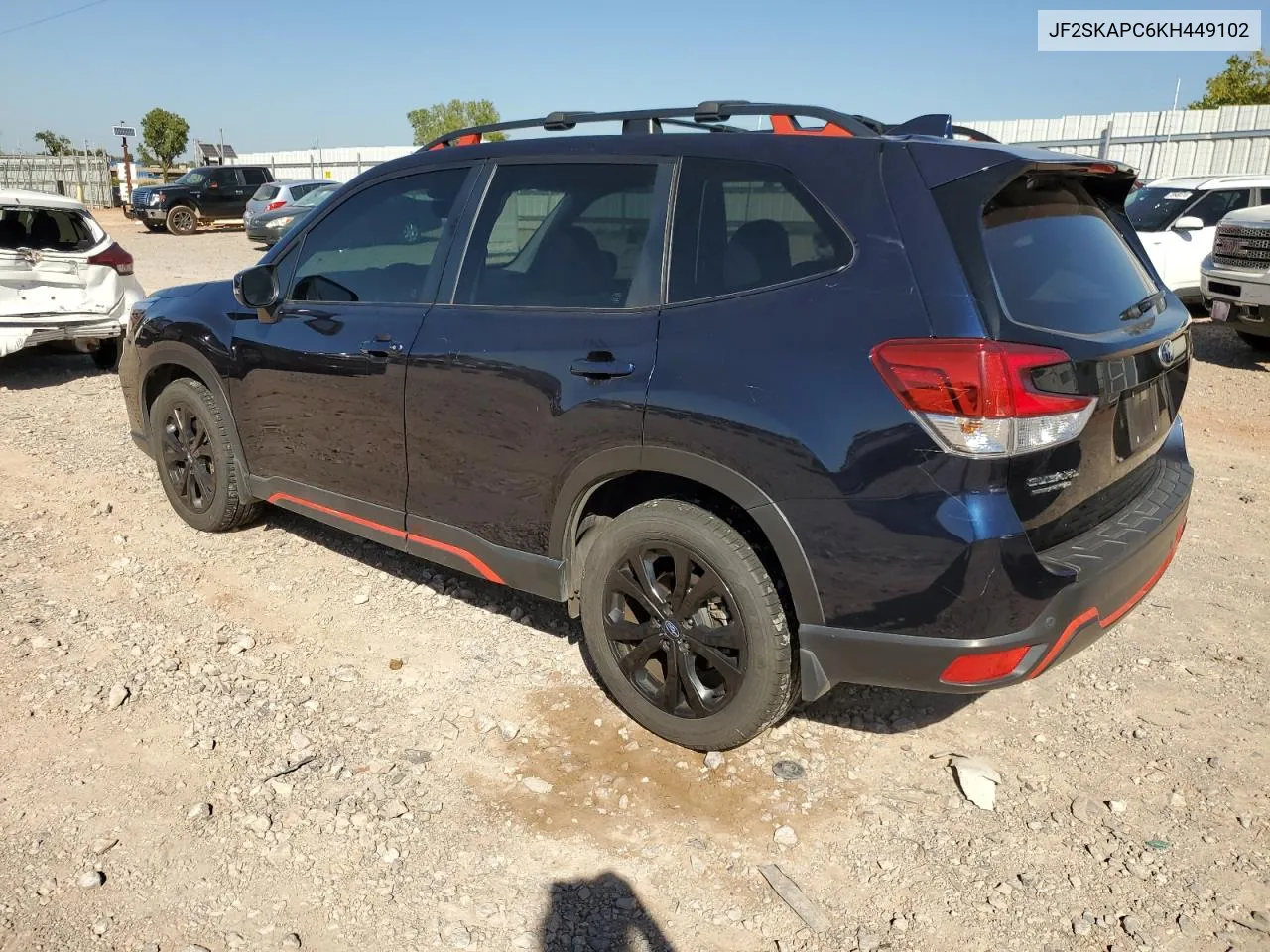 2019 Subaru Forester Sport VIN: JF2SKAPC6KH449102 Lot: 73944324