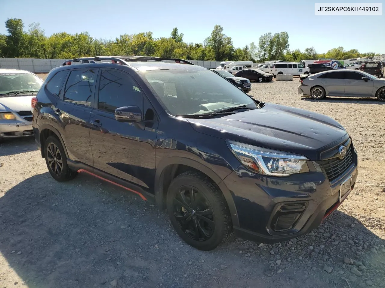 2019 Subaru Forester Sport VIN: JF2SKAPC6KH449102 Lot: 73944324