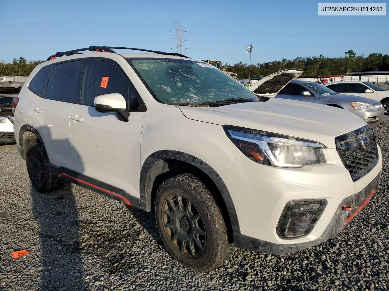 2019 Subaru Forester Sport VIN: JF2SKAPC2KH514253 Lot: 73975684