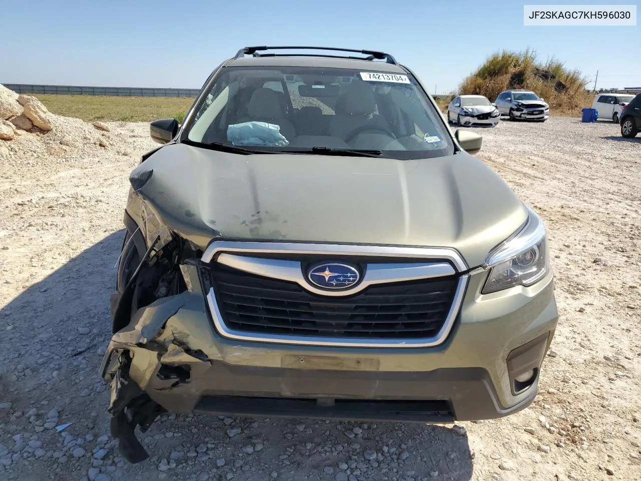 2019 Subaru Forester Premium VIN: JF2SKAGC7KH596030 Lot: 74213704