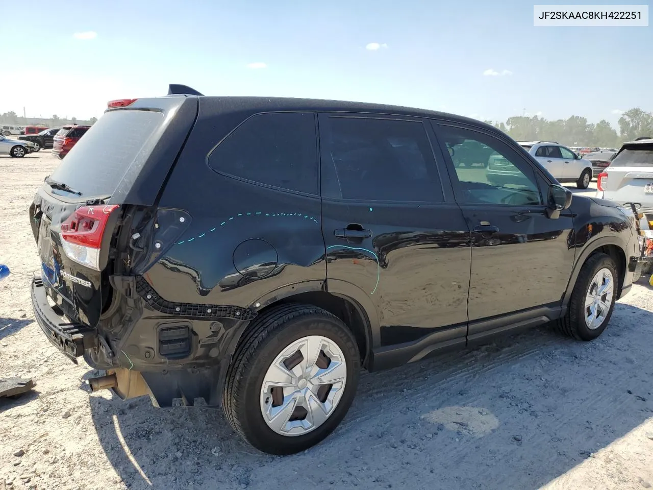 2019 Subaru Forester VIN: JF2SKAAC8KH422251 Lot: 74451374