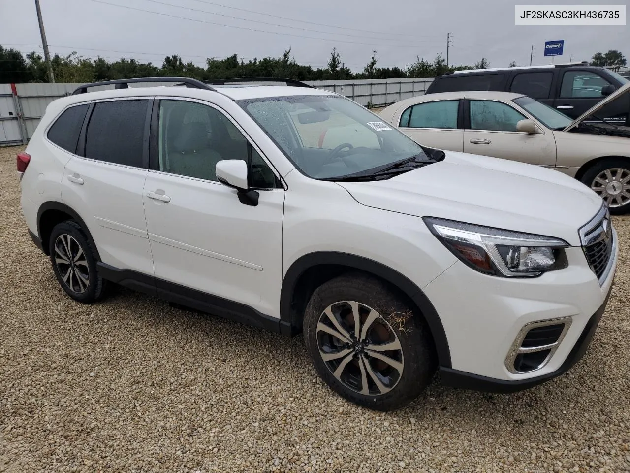 2019 Subaru Forester Limited VIN: JF2SKASC3KH436735 Lot: 74656524