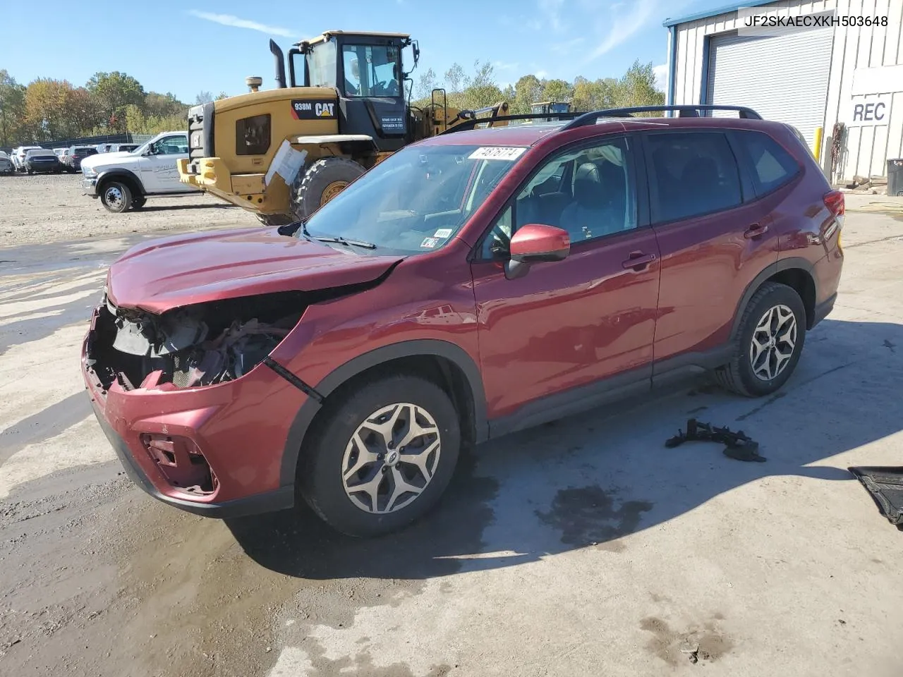 2019 Subaru Forester Premium VIN: JF2SKAECXKH503648 Lot: 74876774