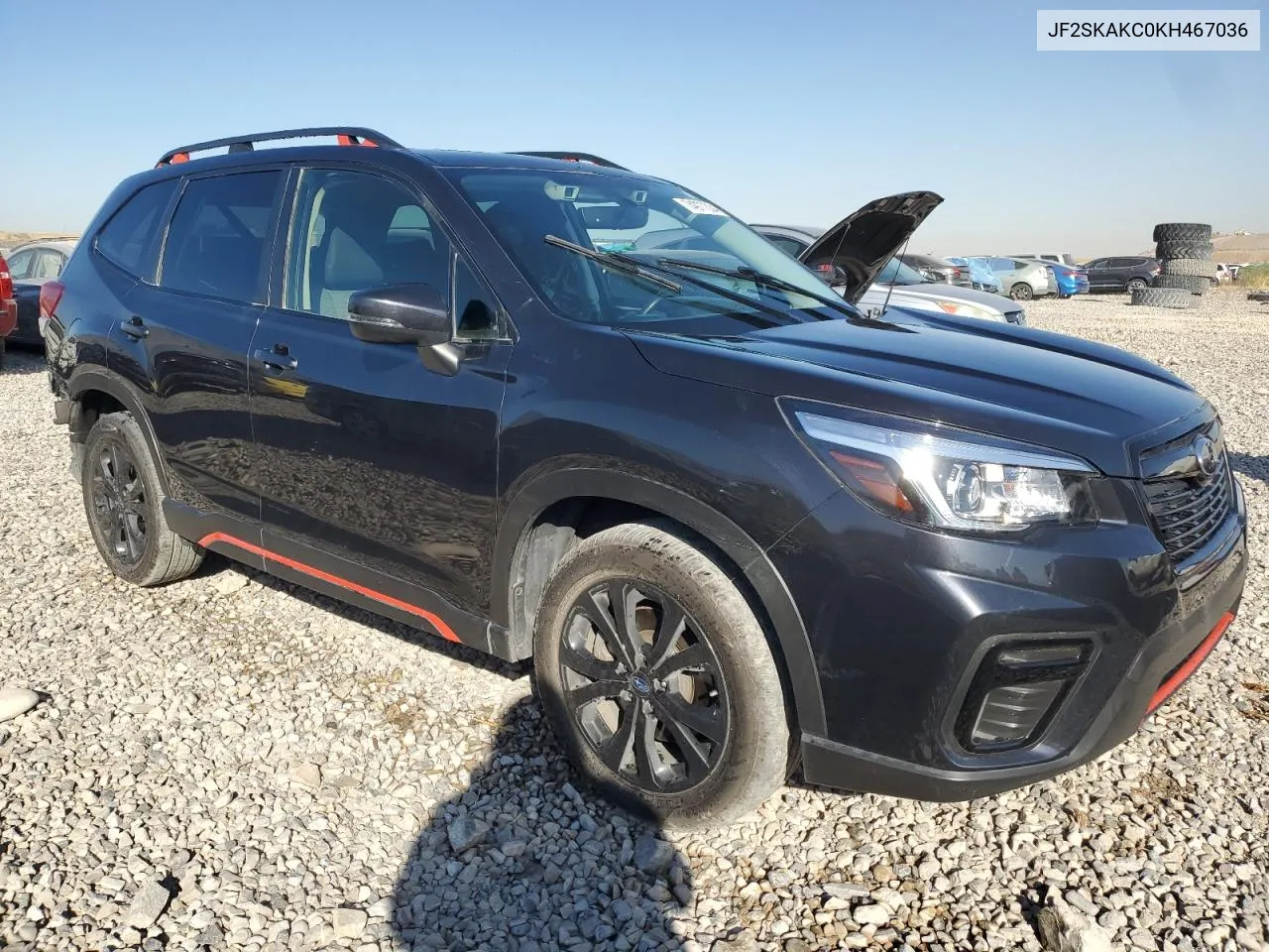 2019 Subaru Forester Sport VIN: JF2SKAKC0KH467036 Lot: 74977334