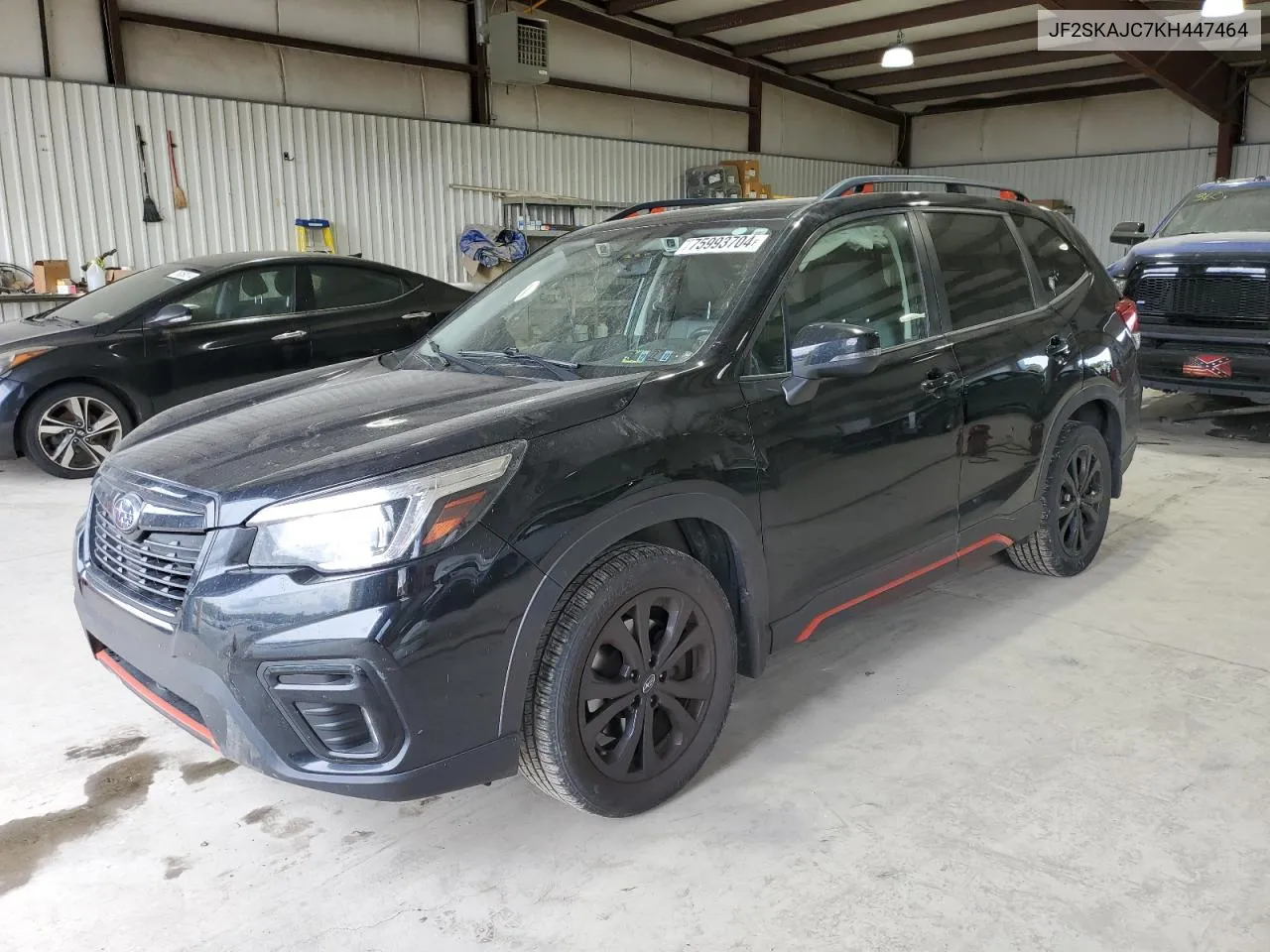 2019 Subaru Forester Sport VIN: JF2SKAJC7KH447464 Lot: 75993704