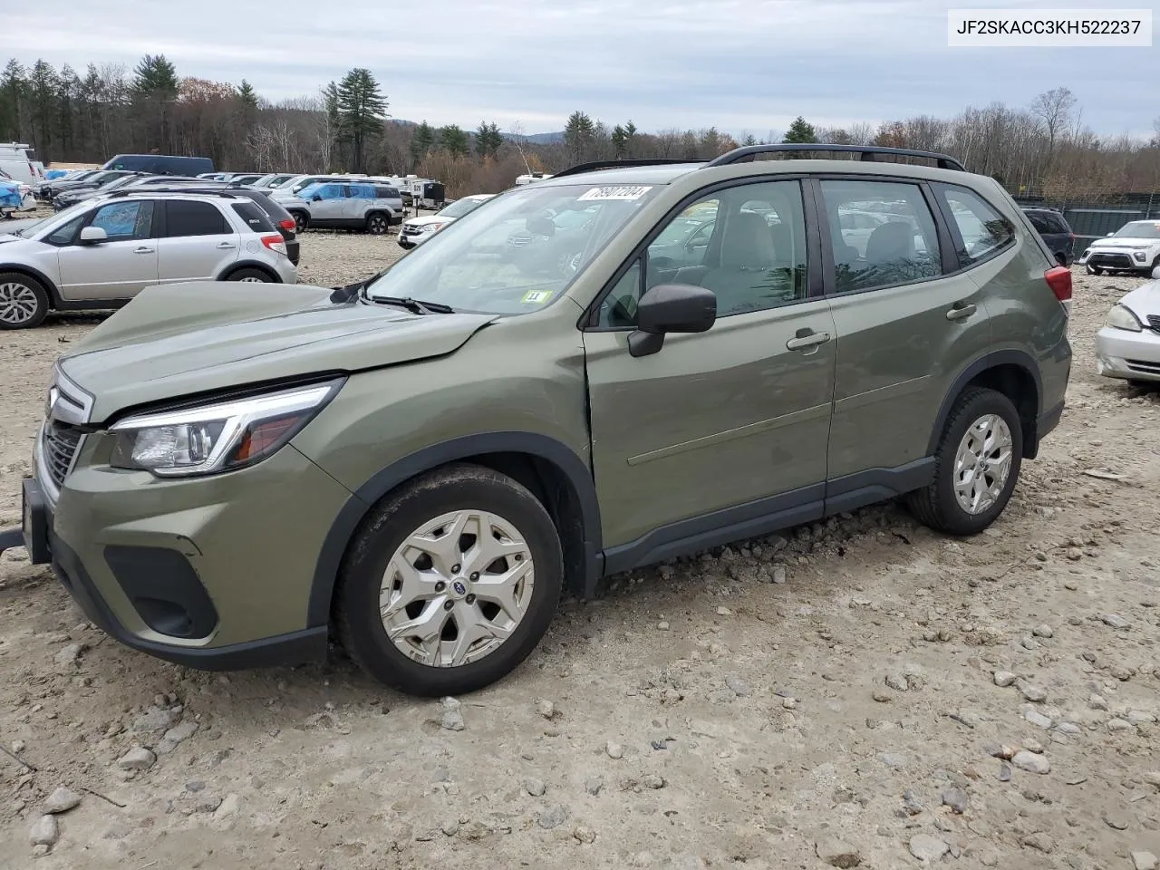 2019 Subaru Forester VIN: JF2SKACC3KH522237 Lot: 78907204