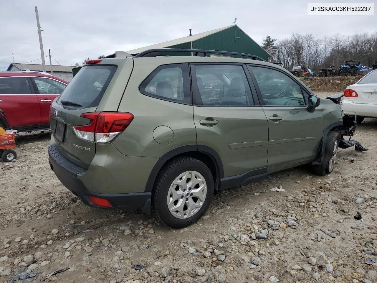 2019 Subaru Forester VIN: JF2SKACC3KH522237 Lot: 78907204