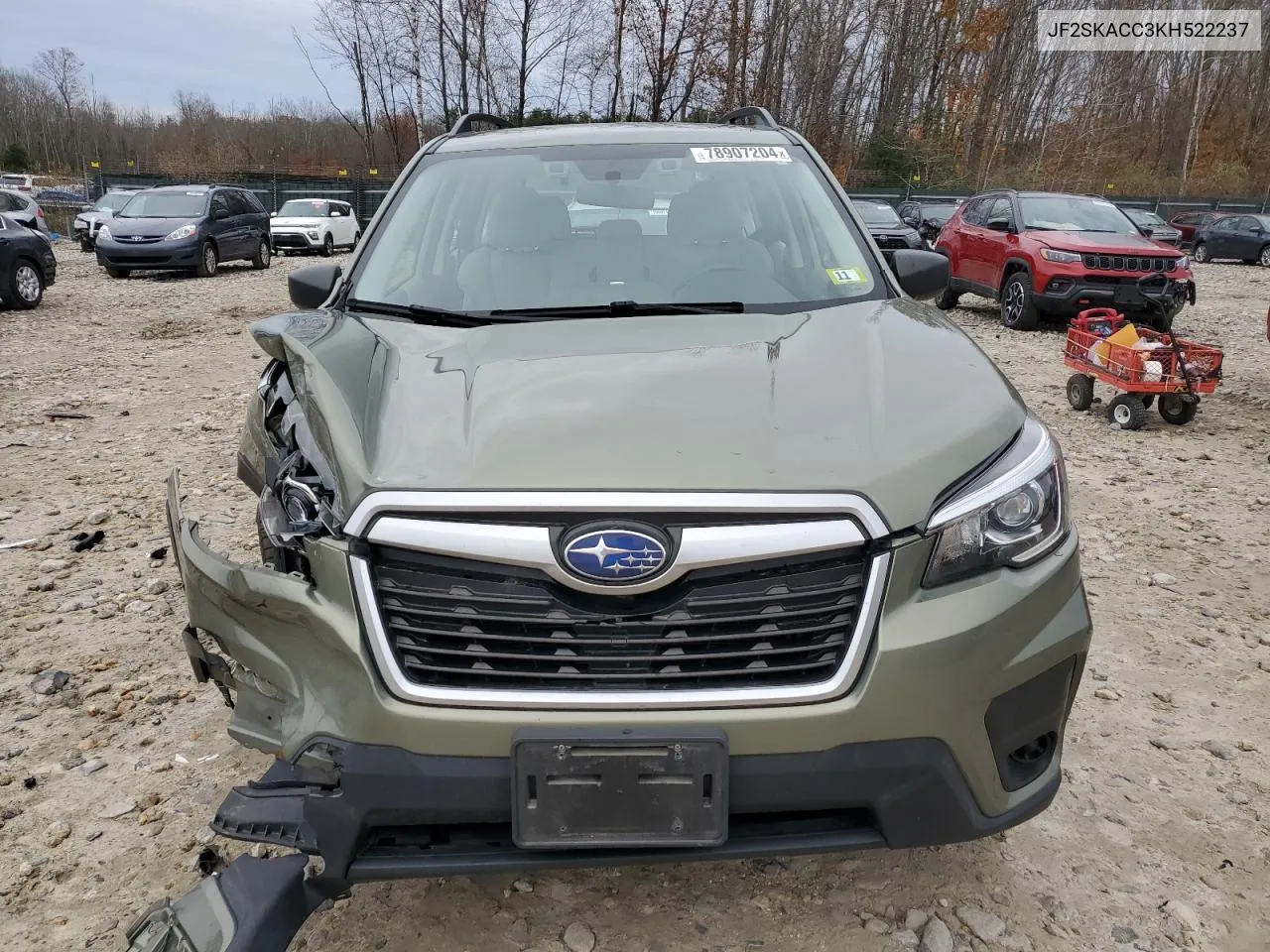 2019 Subaru Forester VIN: JF2SKACC3KH522237 Lot: 78907204