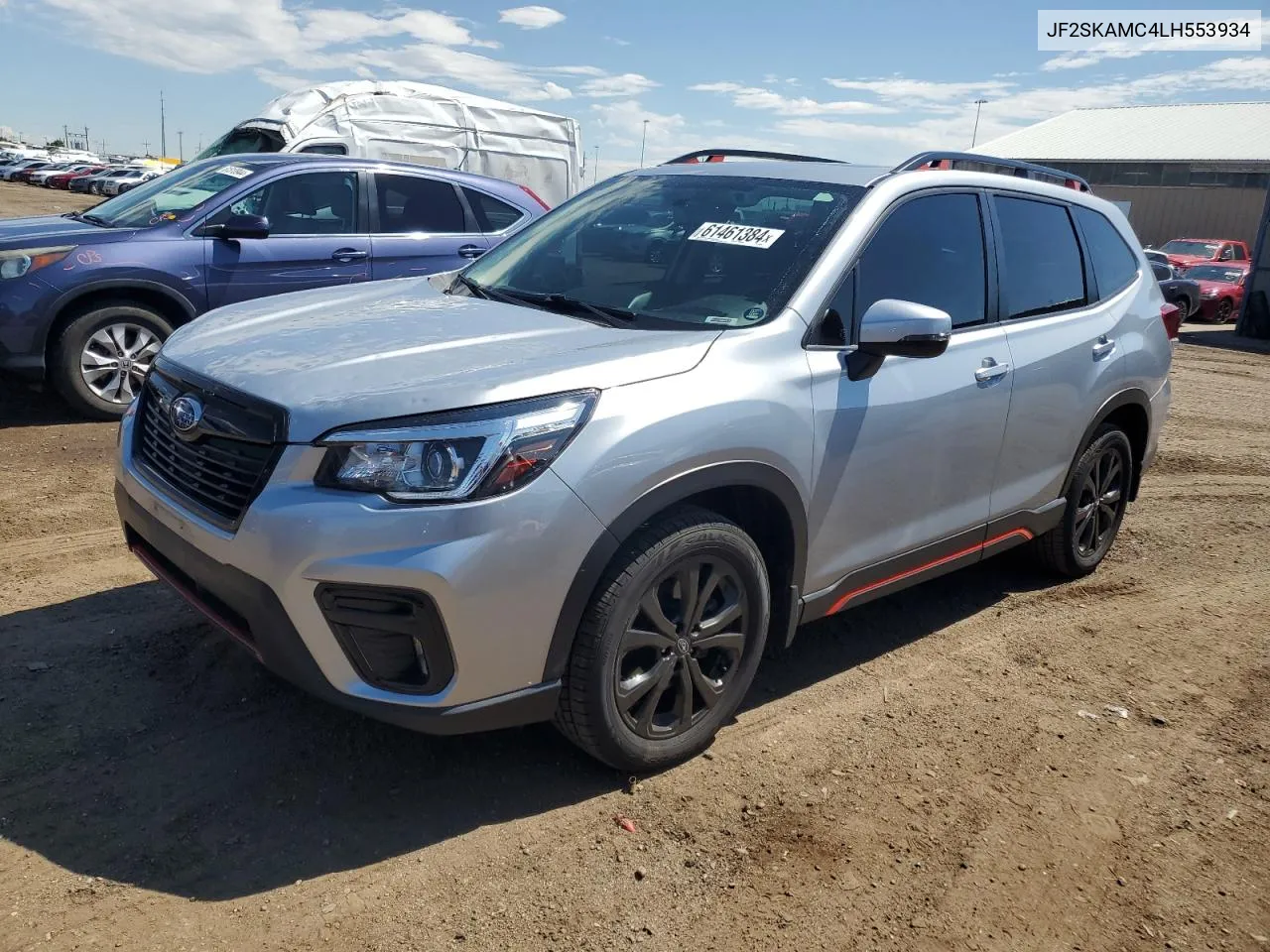 2020 Subaru Forester Sport VIN: JF2SKAMC4LH553934 Lot: 61461384