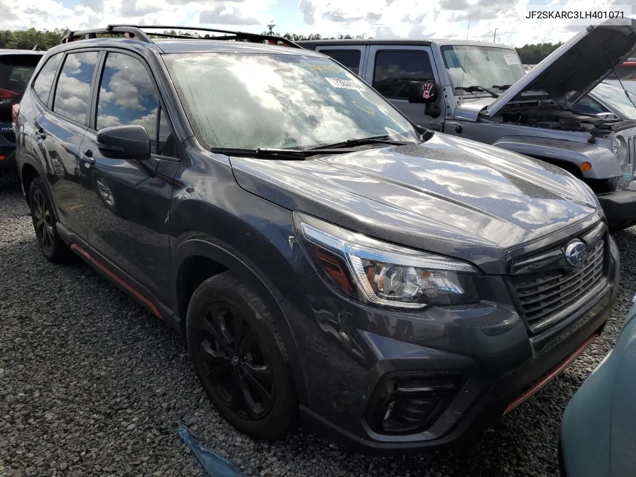 2020 Subaru Forester Sport VIN: JF2SKARC3LH401071 Lot: 73844104