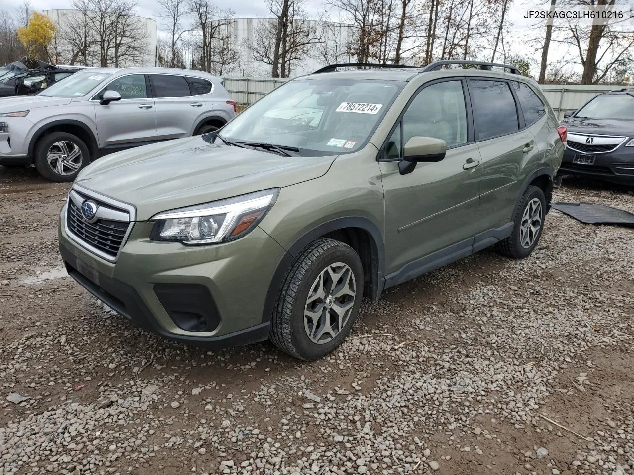 2020 Subaru Forester Premium VIN: JF2SKAGC3LH610216 Lot: 78572214