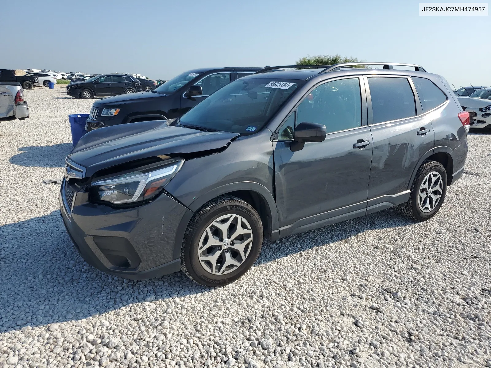 2021 Subaru Forester Premium VIN: JF2SKAJC7MH474957 Lot: 65943194