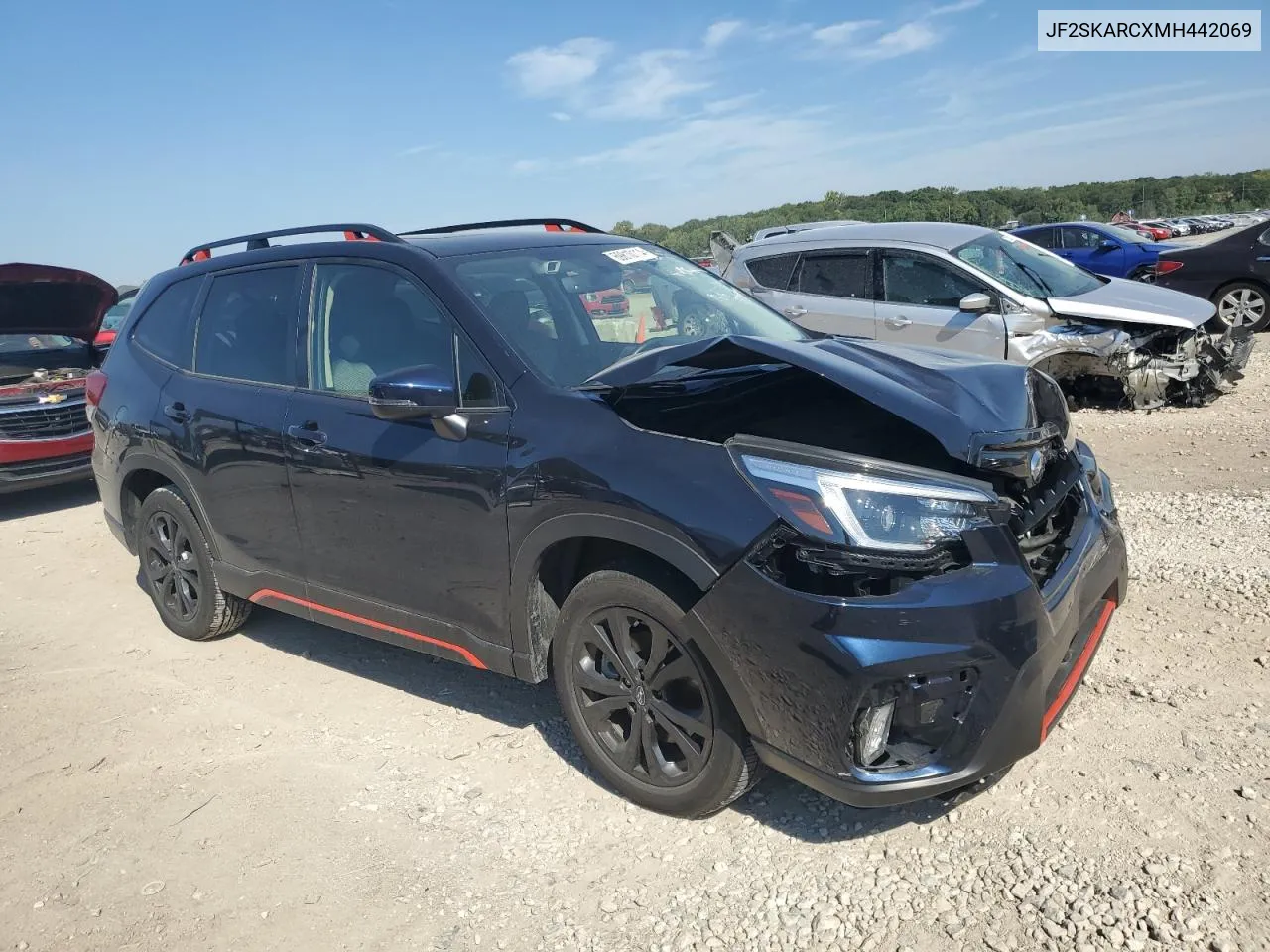 2021 Subaru Forester Sport VIN: JF2SKARCXMH442069 Lot: 69810114