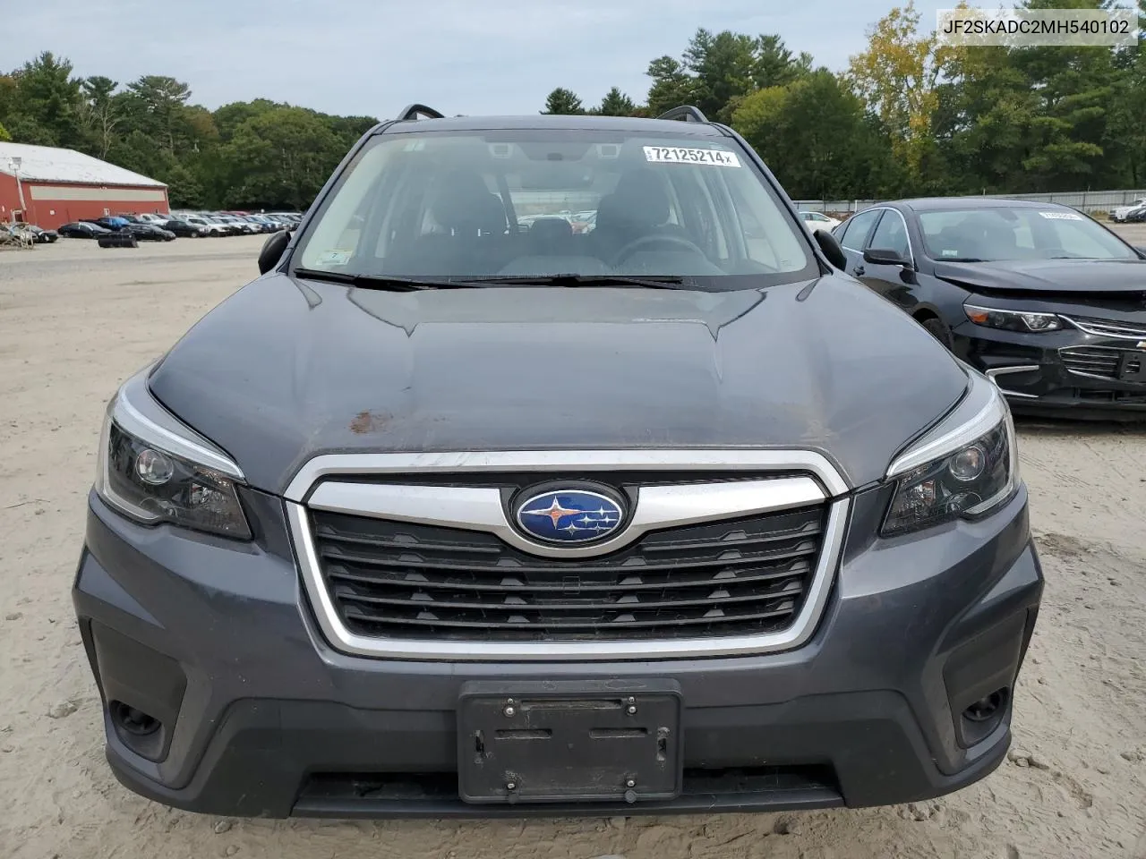 2021 Subaru Forester VIN: JF2SKADC2MH540102 Lot: 72125214