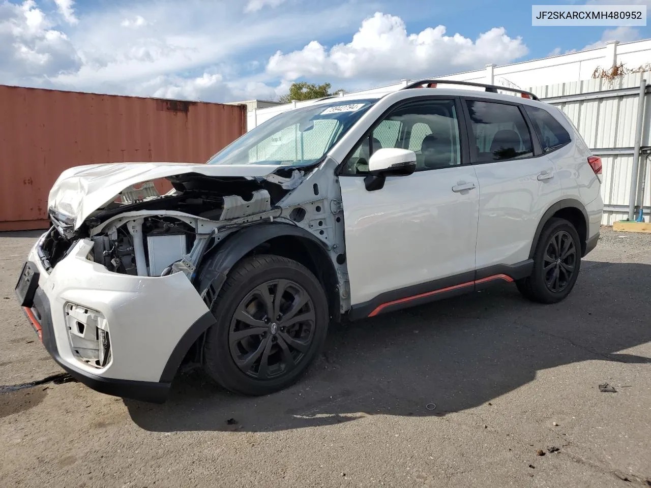 2021 Subaru Forester Sport VIN: JF2SKARCXMH480952 Lot: 73942794