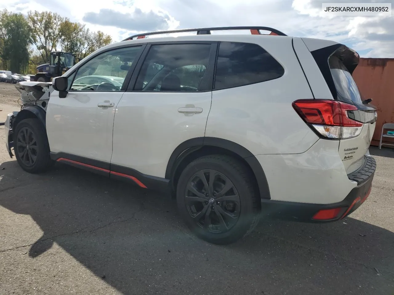 JF2SKARCXMH480952 2021 Subaru Forester Sport