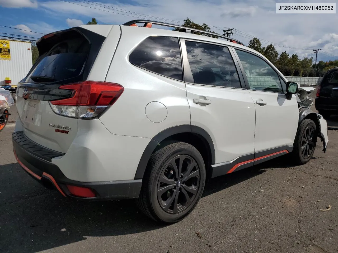 2021 Subaru Forester Sport VIN: JF2SKARCXMH480952 Lot: 73942794