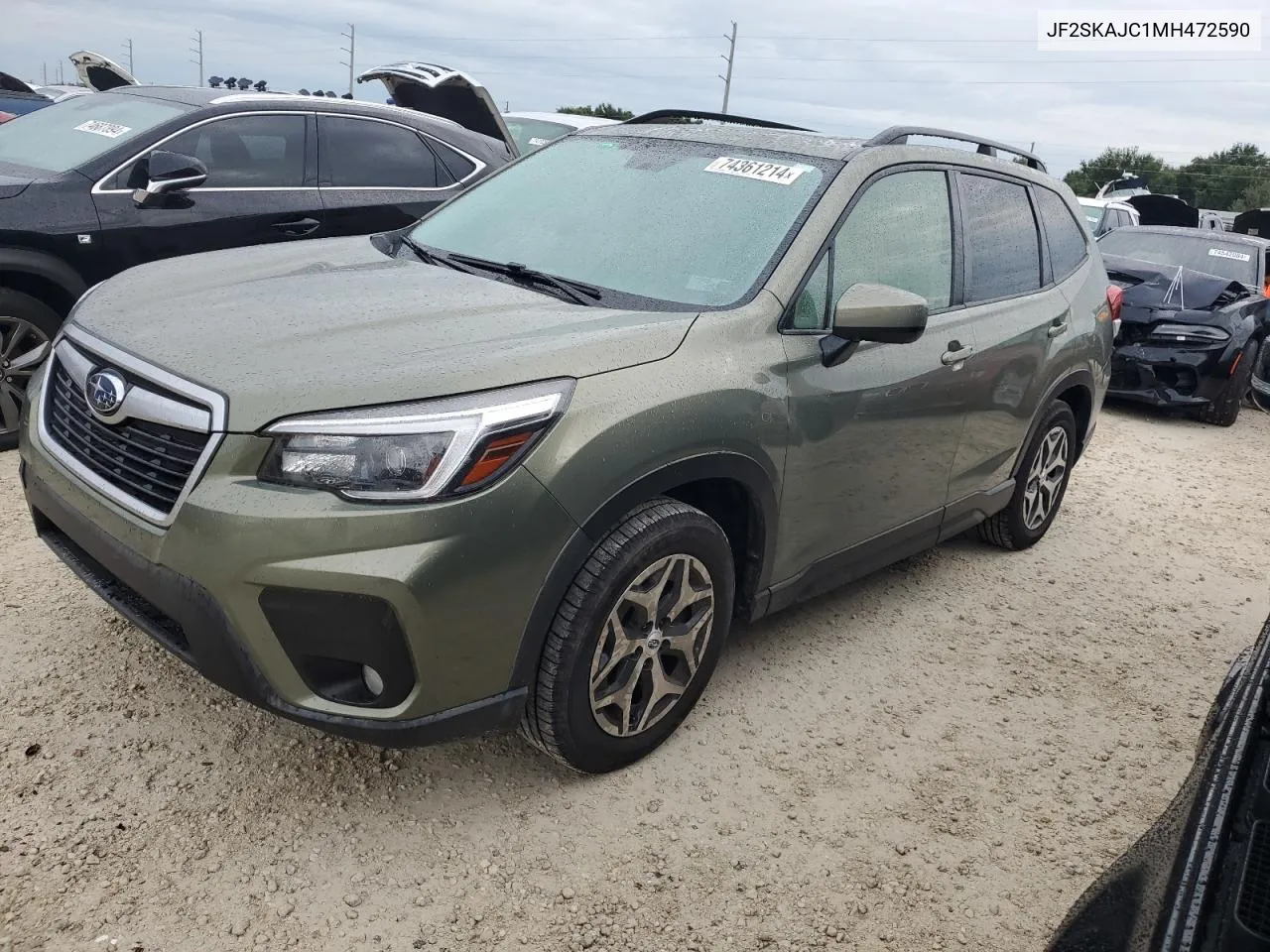 2021 Subaru Forester Premium VIN: JF2SKAJC1MH472590 Lot: 74361214