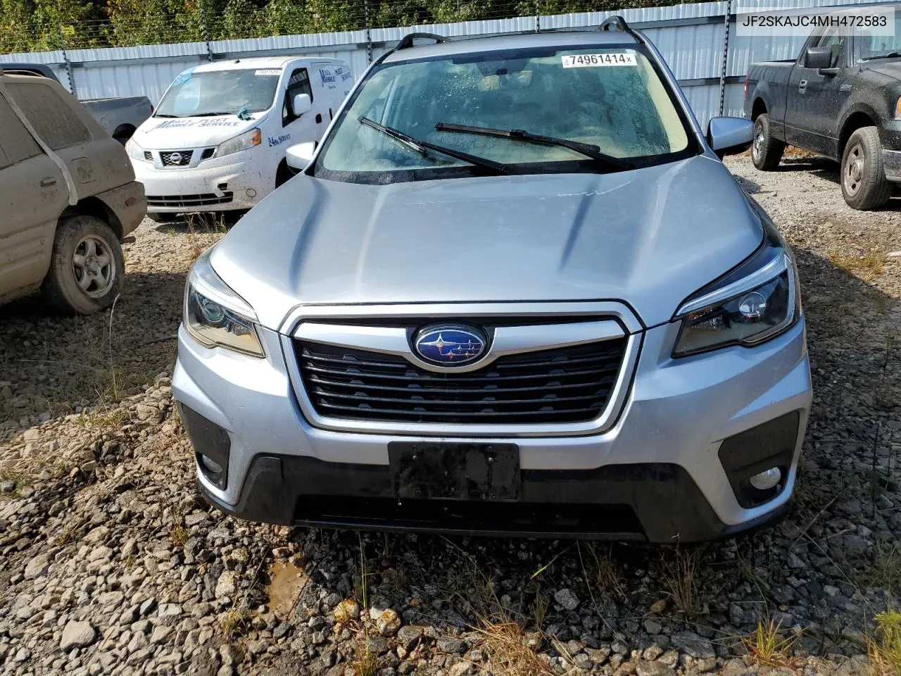 2021 Subaru Forester Premium VIN: JF2SKAJC4MH472583 Lot: 74961414