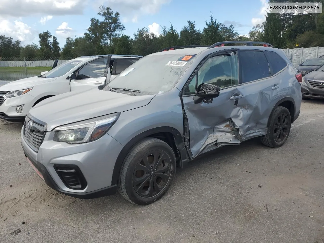 2021 Subaru Forester Sport VIN: JF2SKARC0MH493676 Lot: 76465904