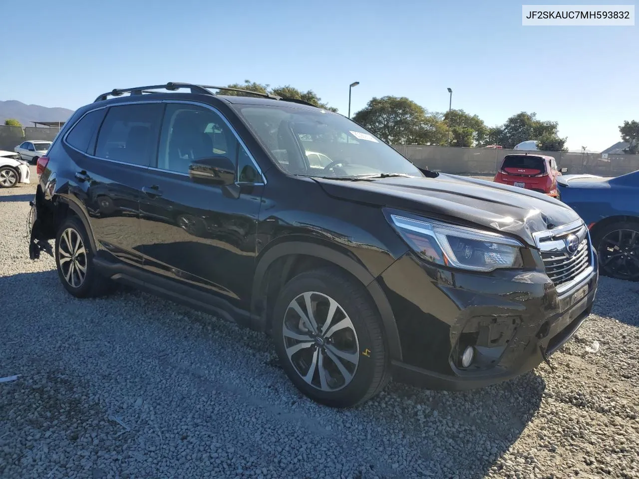 2021 Subaru Forester Limited VIN: JF2SKAUC7MH593832 Lot: 80365604