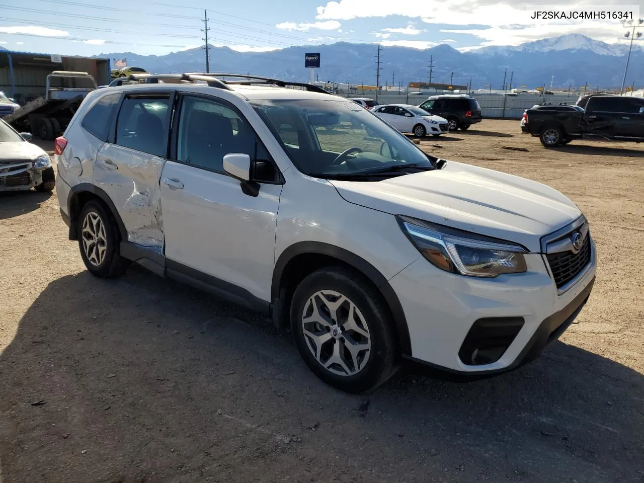 2021 Subaru Forester Premium VIN: JF2SKAJC4MH516341 Lot: 80687054