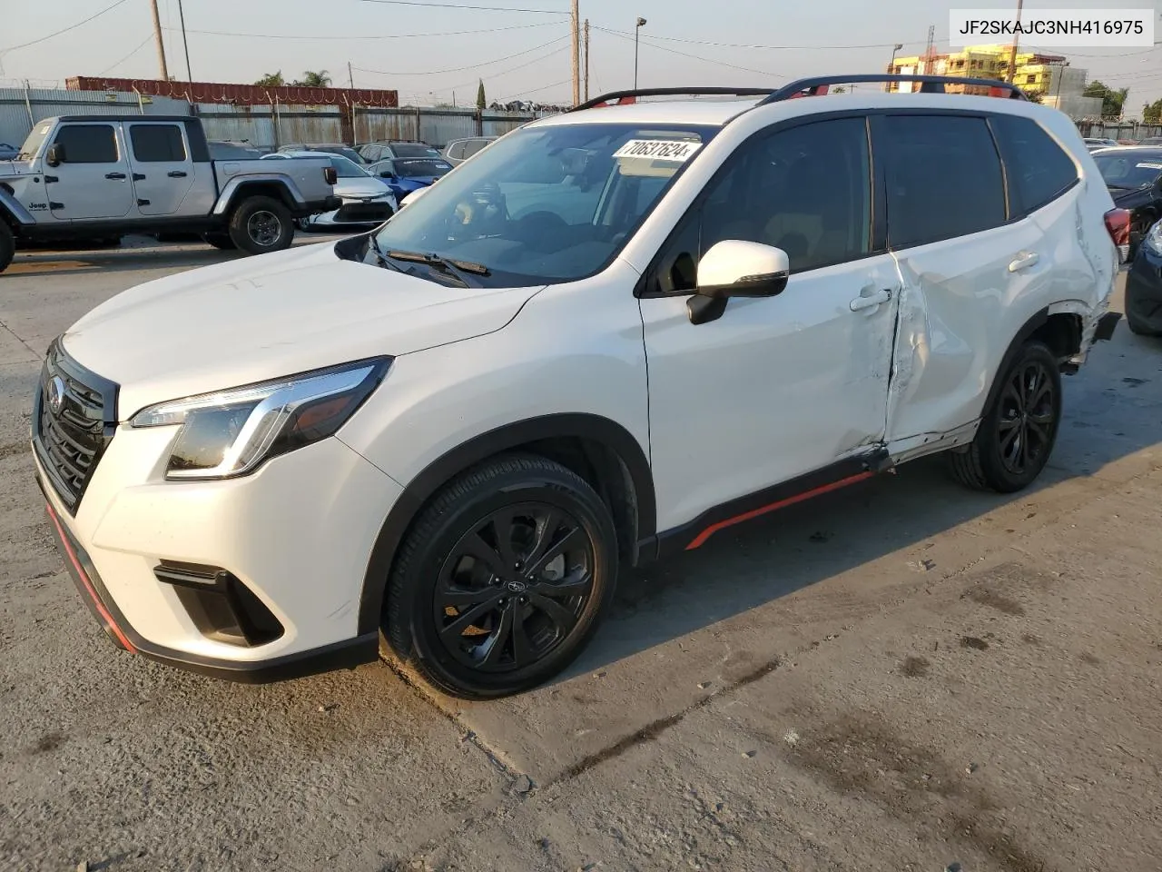 2022 Subaru Forester Sport VIN: JF2SKAJC3NH416975 Lot: 70637624