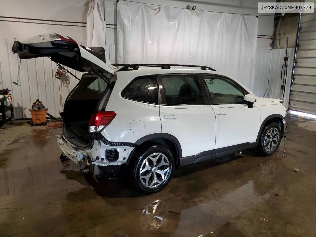 2022 Subaru Forester Premium VIN: JF2SKADC0NH401779 Lot: 71038794