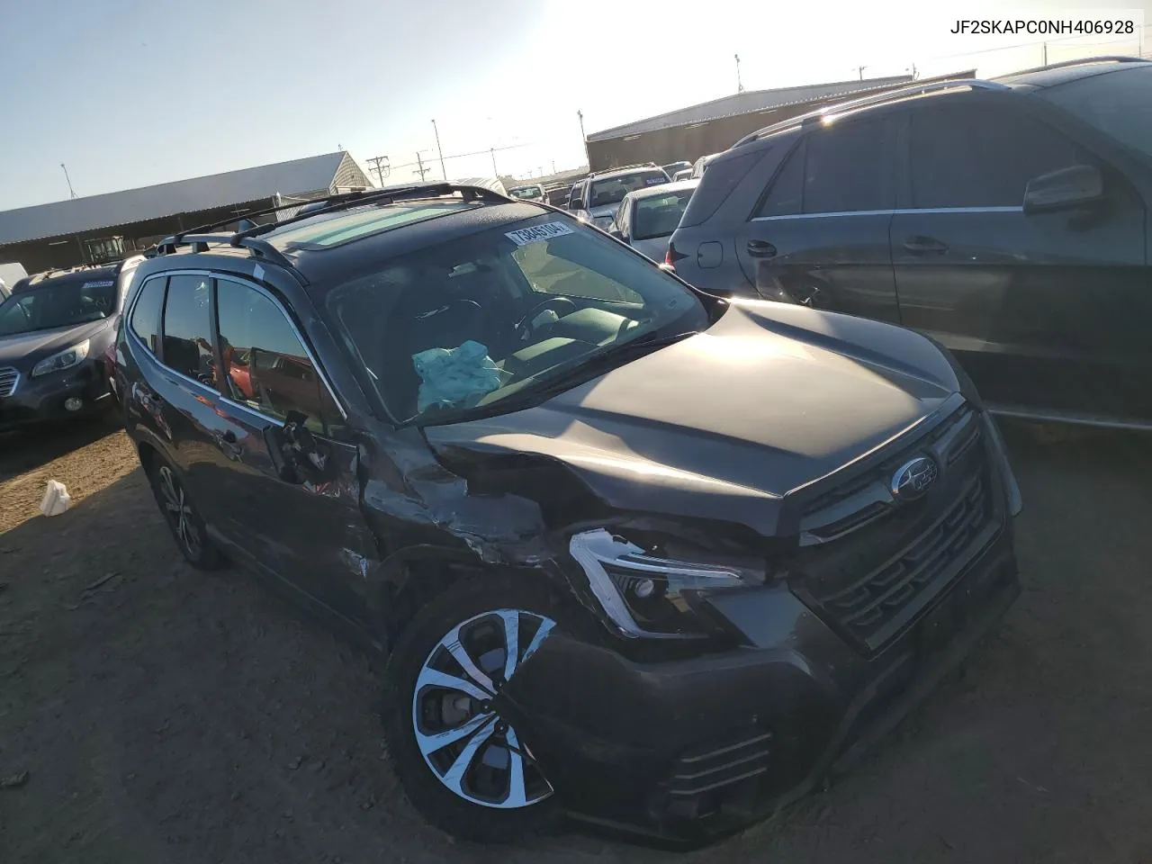 2022 Subaru Forester Limited VIN: JF2SKAPC0NH406928 Lot: 73845104