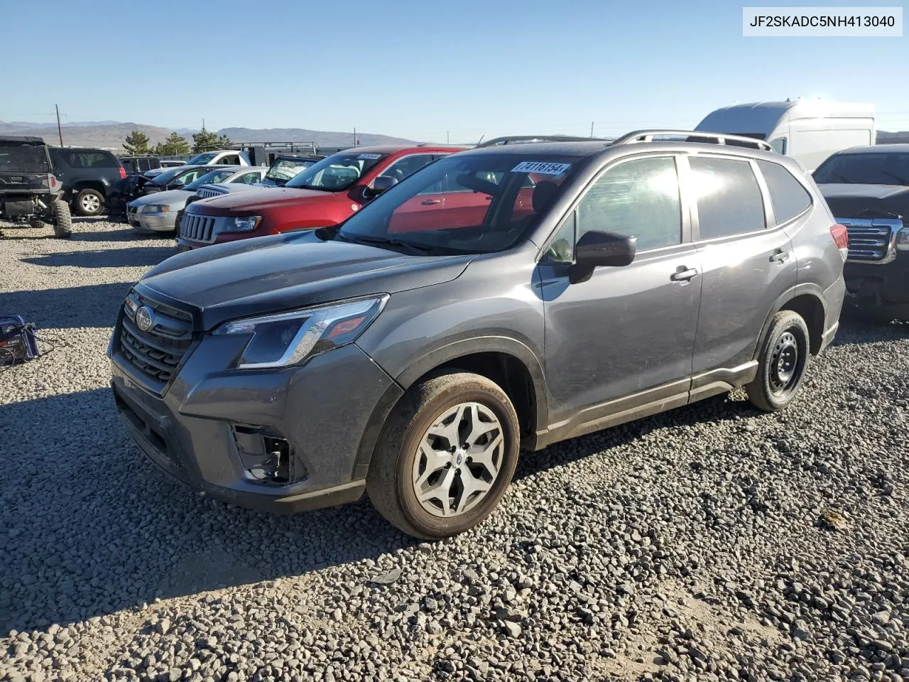 2022 Subaru Forester Premium VIN: JF2SKADC5NH413040 Lot: 74116154