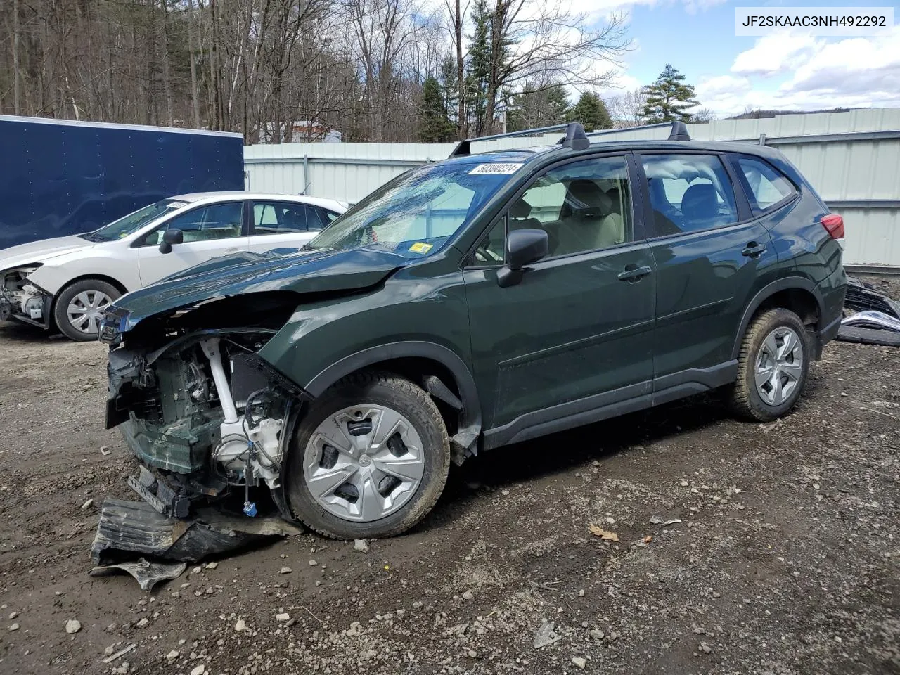 2022 Subaru Forester VIN: JF2SKAAC3NH492292 Lot: 74611714