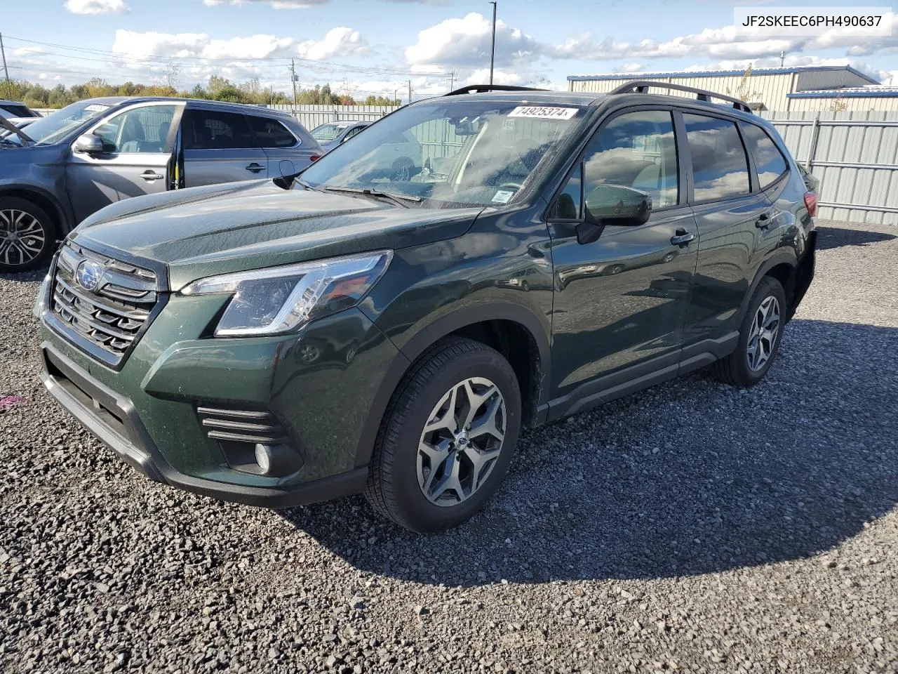 2023 Subaru Forester Premium VIN: JF2SKEEC6PH490637 Lot: 74925374