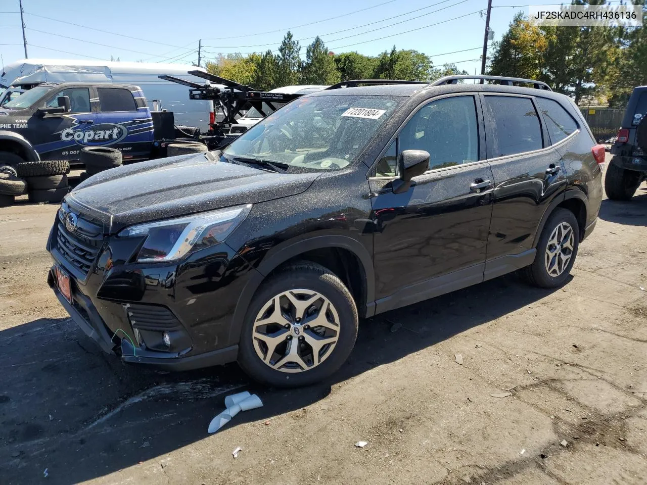 2024 Subaru Forester Premium VIN: JF2SKADC4RH436136 Lot: 72201804