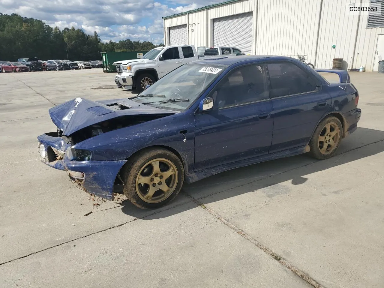 1995 Subaru Impreza VIN: GC803658 Lot: 75248424