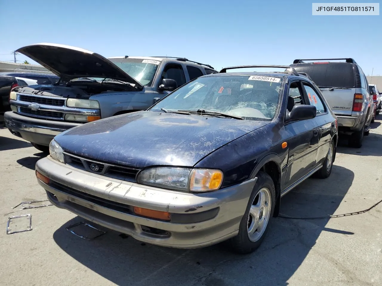 1996 Subaru Impreza Outback VIN: JF1GF4851TG811571 Lot: 65650514