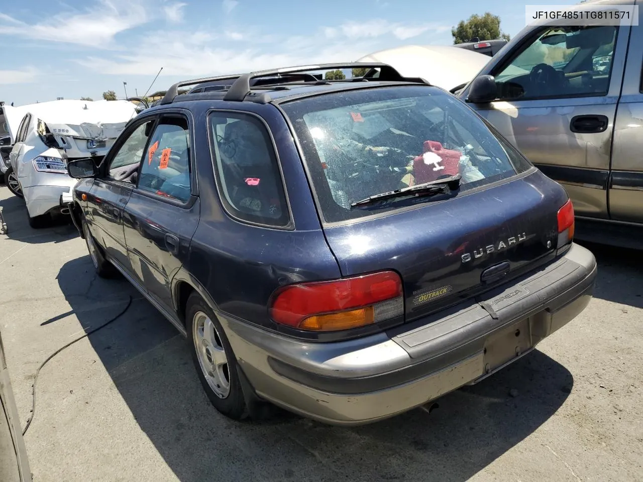 1996 Subaru Impreza Outback VIN: JF1GF4851TG811571 Lot: 65650514