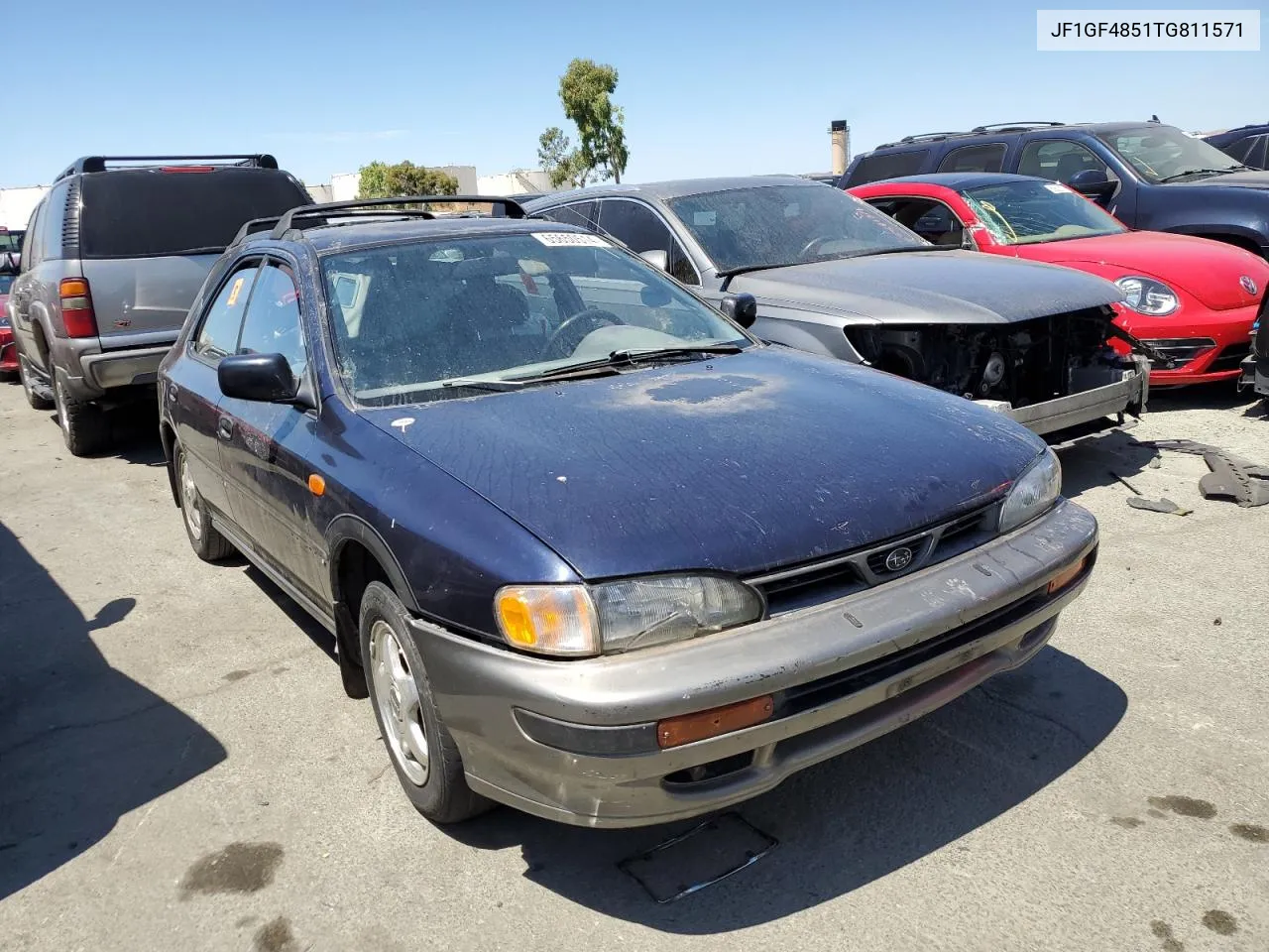 1996 Subaru Impreza Outback VIN: JF1GF4851TG811571 Lot: 65650514