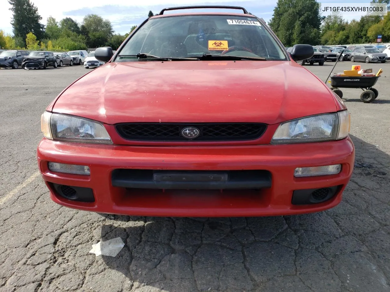 1997 Subaru Impreza L VIN: JF1GF435XVH810083 Lot: 71054674